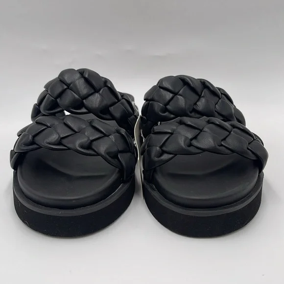 NWT A New Day Women’s Sage Braided Footbed Sandals - Black, Size 8 - Picture 3 of 13